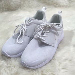Nike Roshe all white womens sneakers